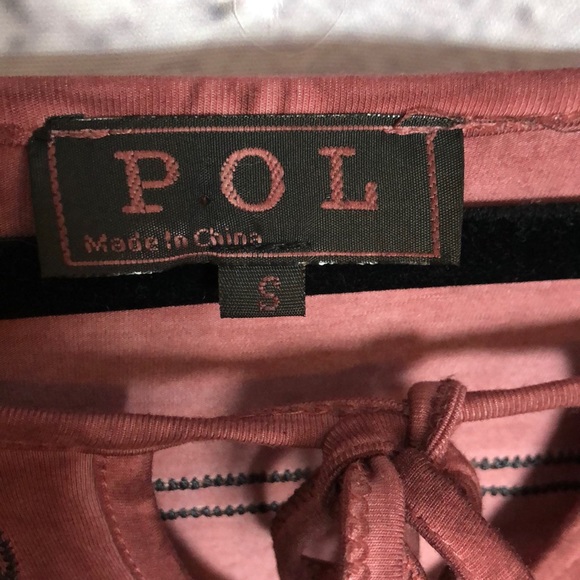 POL Embroidered Dress. Red Brick. - Picture 8 of 11